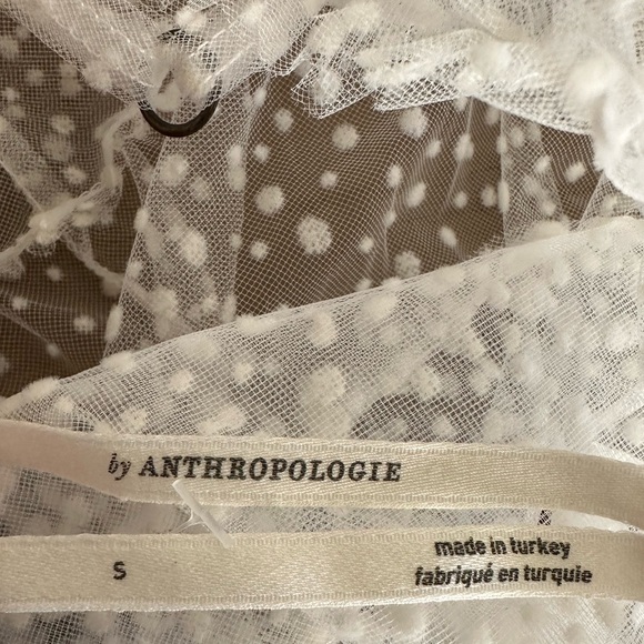 Anthropologie Sheer Dot Tulle Slip Dress - Picture 13 of 13